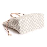Louis Vuitton N51107 Neverfull MM Shoulder Bag Damier Azur Canvas - Image 6