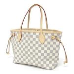 Louis Vuitton N51110 Neverfull PM Shoulder Bag Damier Azur Canvas - Image 2
