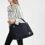 Louis Vuitton Artsy MM M41066 Black White Navy Red - Image 11