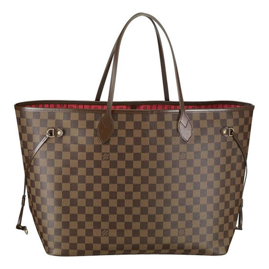a76c7bbc63a13b713e0d5190a9ff1f5d.jpg Louis Vuitton N51106 Neverfull GM Shoulder Bag Damier Ebene Canvas - Image 1