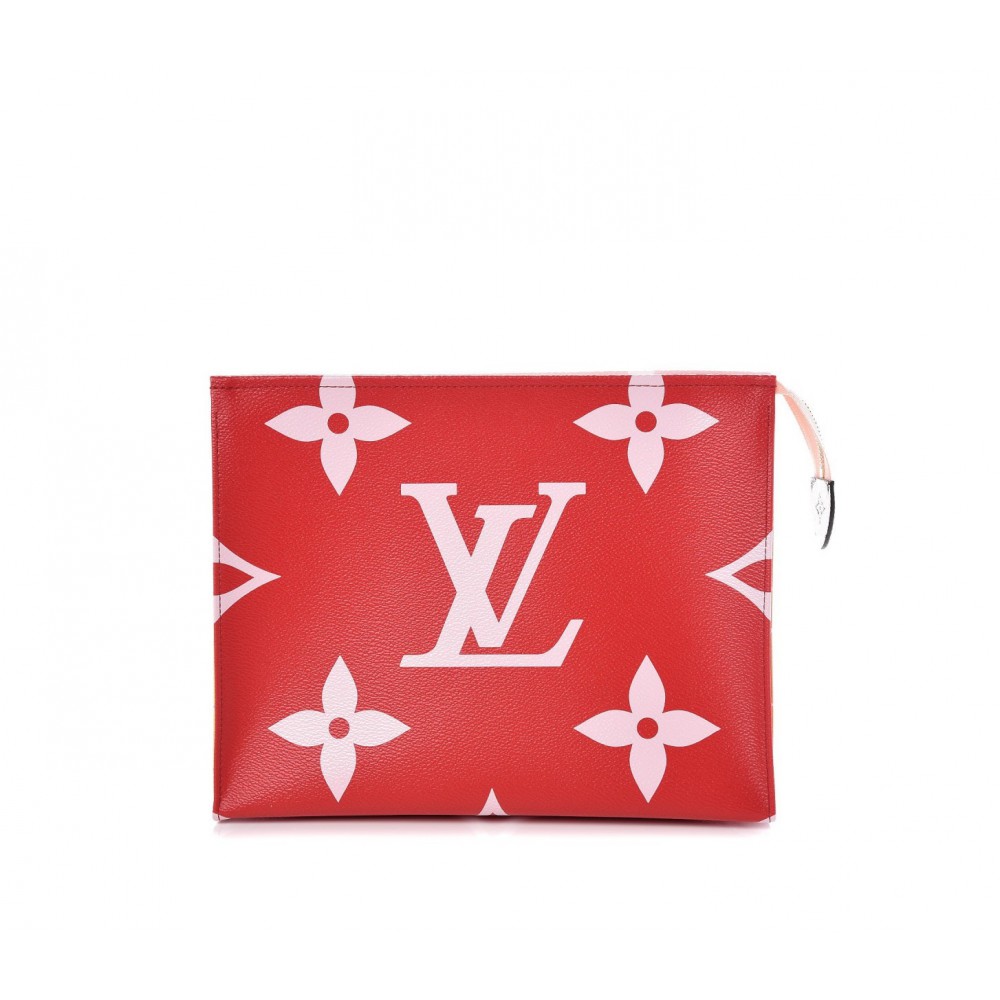 e0ead9680b8e39827e0f75adaa51e431.jpg Louis Vuitton M67692 Monogram Giant Toiletry Pouch 26 Rouge - Image 1