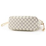 Louis Vuitton N51110 Neverfull PM Shoulder Bag Damier Azur Canvas - Image 4