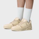 Louis Vuitton LV Trainer Sneaker Calf leather Beige 1AC5BR - Image 4