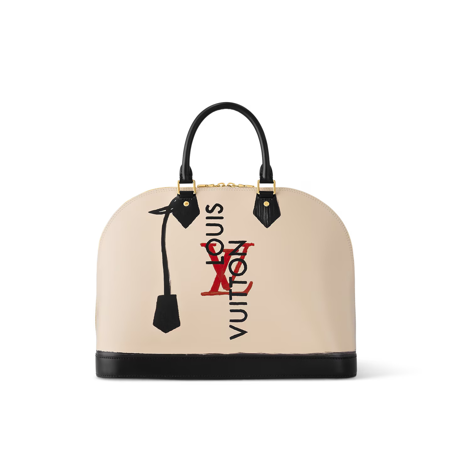 louis-vuitton-alma-gm-h27-handbags-M23598_PM2_Front-view.jpg Louis Vuitton Beige/Black M23598 Alma GM - Image 1
