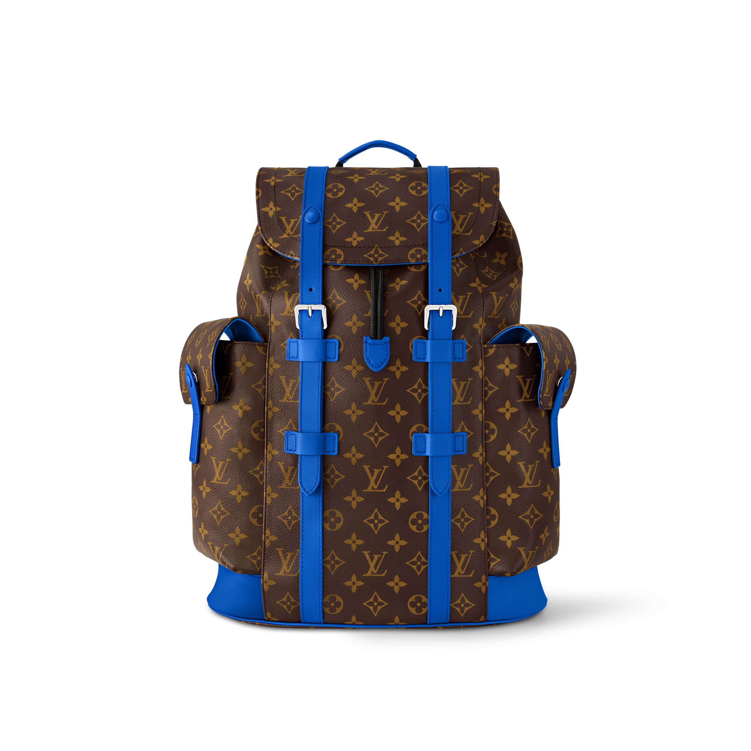 louis-vuitton-christopher-mm-monogram-macassar-canvas-bags-M46813_PM2_Front_20view.jpg Louis Vuitton Christopher MM M46813 Blue - Image 1