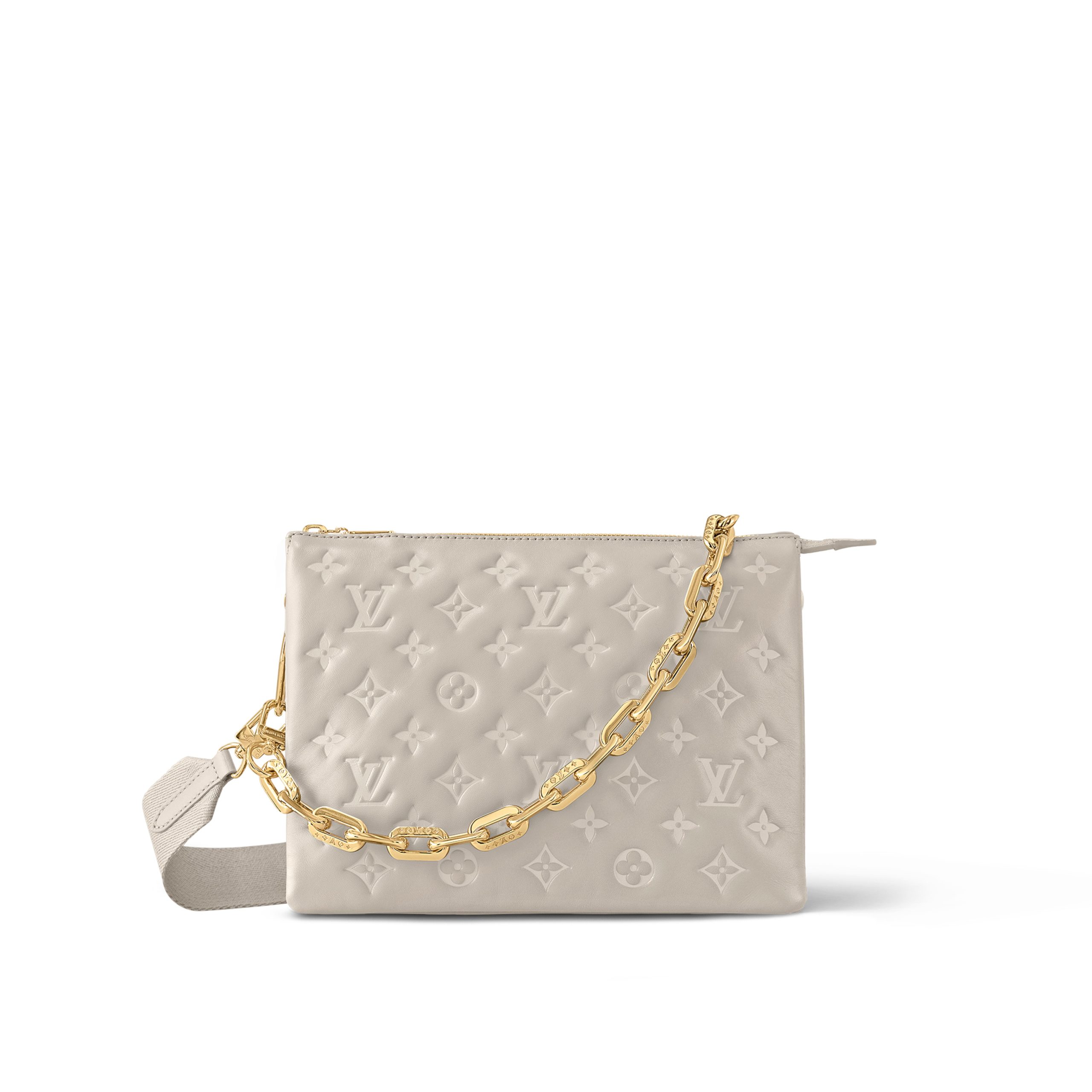 louis-vuitton-coussin-pm-h32-handbags-M20842_PM2_Front_20view.jpg Louis Vuitton M20842 Coussin PM Grey - Image 1