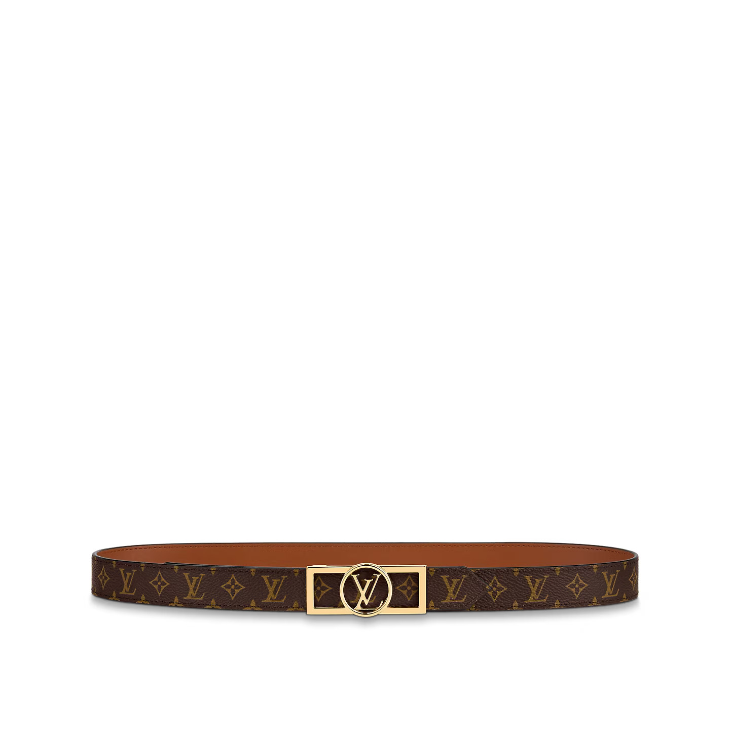 louis-vuitton-dauphine-25mm-reversible-belt-monogram-belts-M0196Y_PM2_Front-view.jpg Louis Vuitton M0196Y Monogram Dauphine 25mm Reversible Belt - Image 1