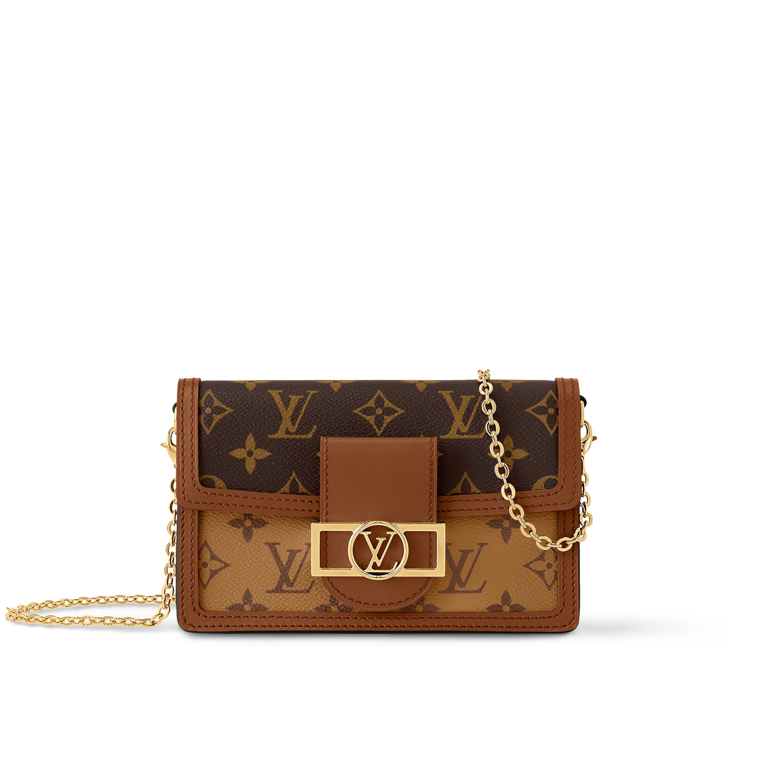 louis-vuitton-dauphine-chain-wallet-other-monogram-canvas-small-leather-goods-M68746_PM2_Front_20view.jpg Louis Vuitton M68746 Dauphine Chain Wallet - Image 1