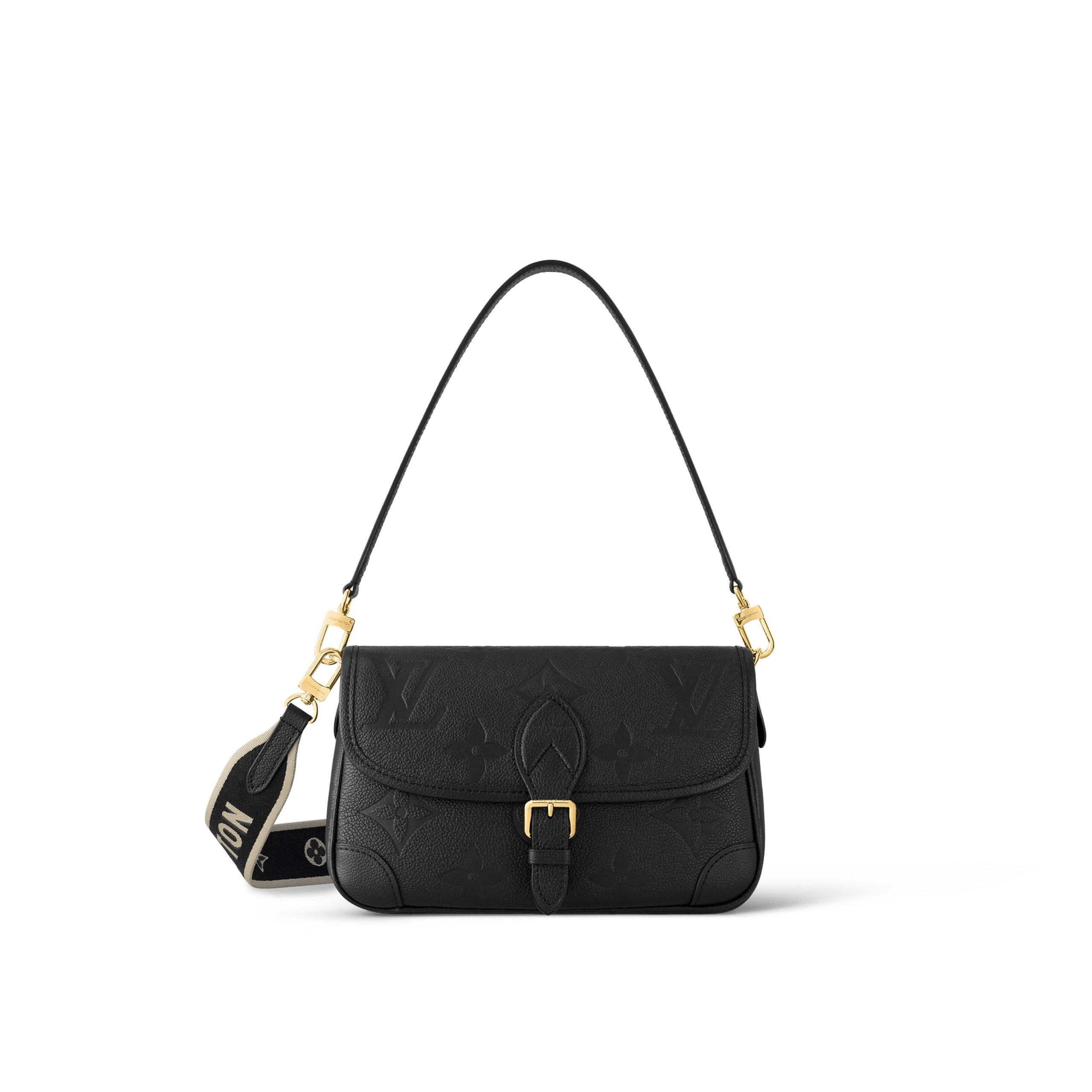 louis-vuitton-diane-monogram-empreinte-leather-handbags-M46386_PM2_Front_20view.jpg Louis Vuitton M46386 Diane Black - Image 1