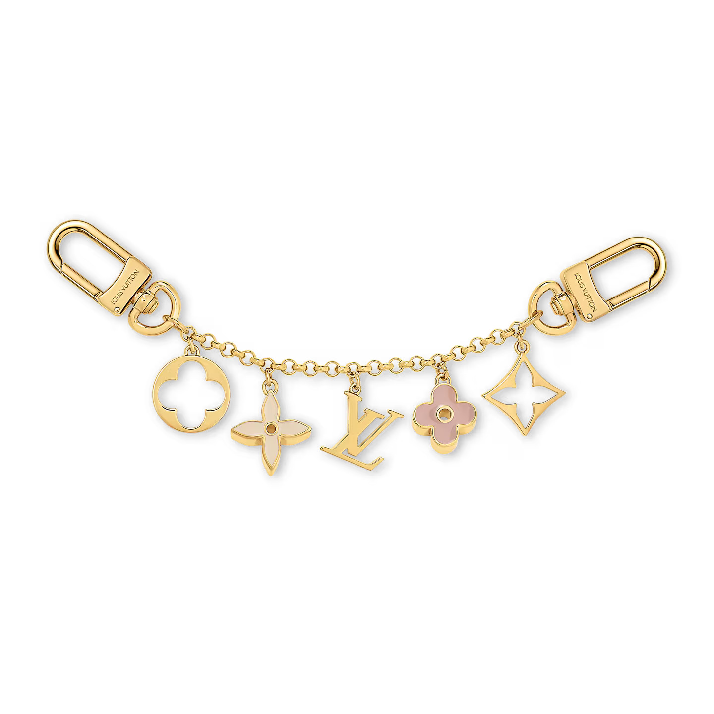 louis-vuitton-fleur-de-monogram-bag-charm-chain-M01413_PM2_Front-view.jpg Louis Vuitton M01413 Fleur de Monogram Bag Charm Chain - Image 1