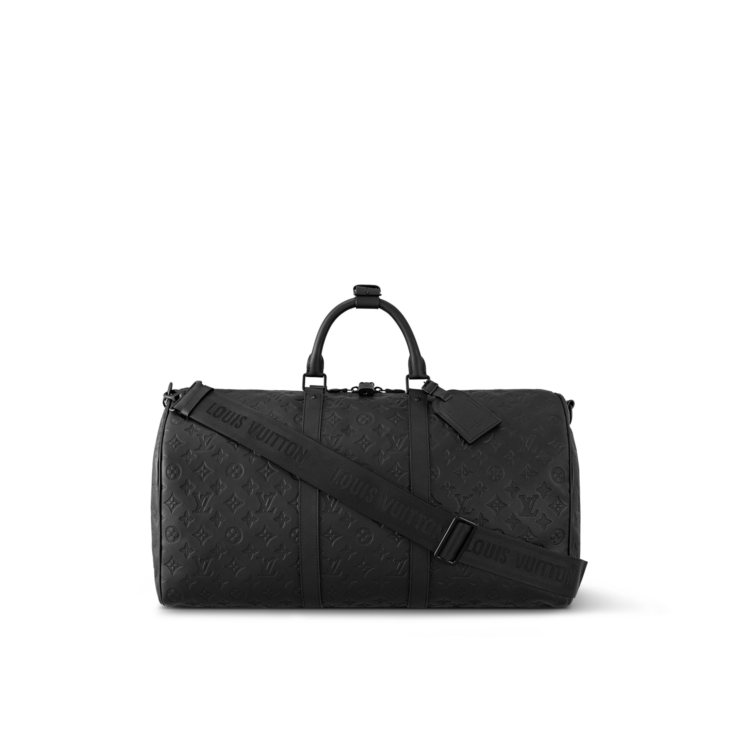 louis-vuitton-keepall-bandouliere-50-M44810_PM2_Front_20view.jpg Louis Vuitton M44810 Keepall Bandoulière 50 Black - Image 1