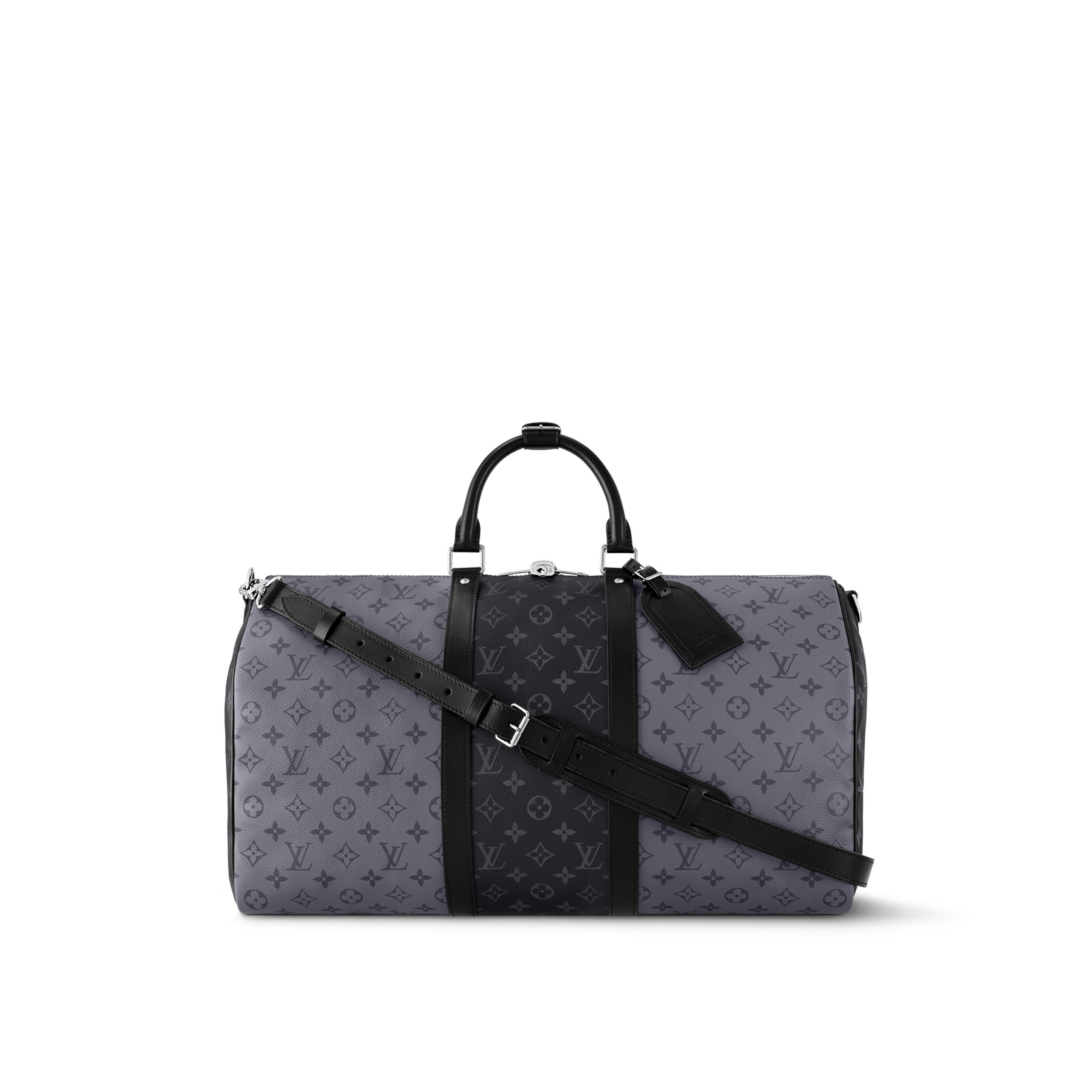 louis-vuitton-keepall-bandouliere-50-M45392_PM2_Front_20view.jpg Louis Vuitton M45392 Keepall Bandoulière 50 Monogram Eclipse - Image 1