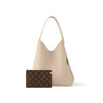 Louis Vuitton M25022 Low Key Hobo MM Limestone Gray - Image 6