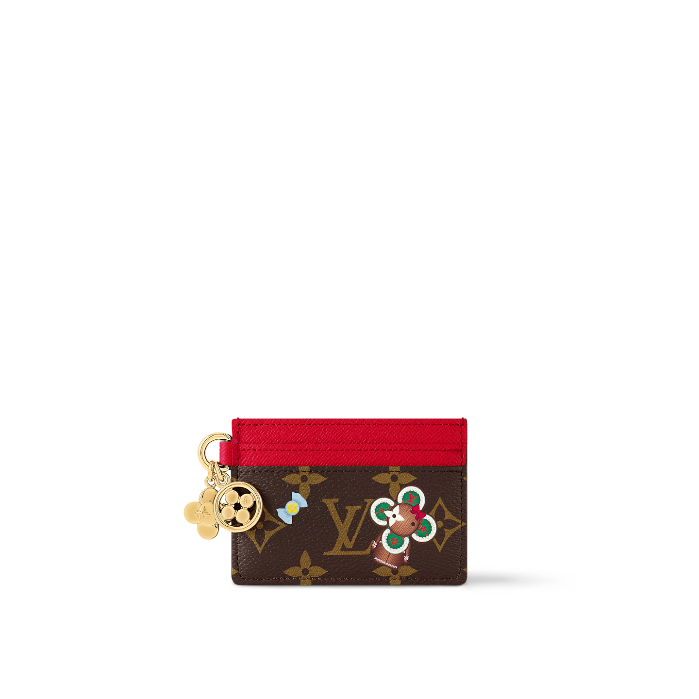 louis-vuitton-lv-charms-card-holder-M12215_PM2_Front-view.png Louis Vuitton M12215 EARLY ACCESS LV Charms Card Holder Candy Red - Image 1