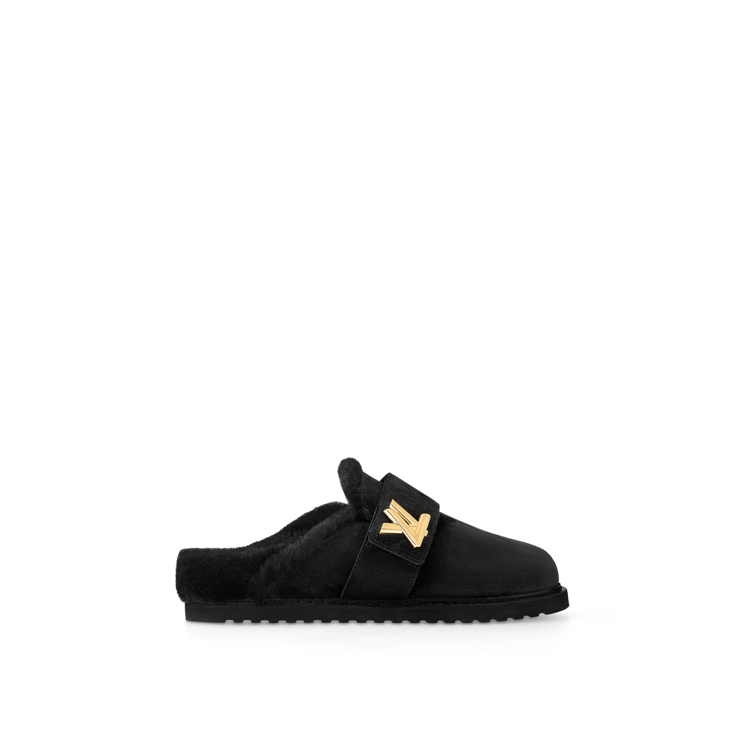 louis-vuitton-lv-cosy-flat-comfort-clog-shoes-AQBH1PSC02_PM2_Front_20view.jpg Louis Vuitton Flight Mode LV Cosy Flat Comfort Clog Black 1AC6ZI - Image 1