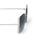 Louis Vuitton Z2009U Moon Metal Square Sunglasses Silver - Image 4