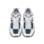 Louis Vuitton LV Run 55 Sneaker Monogram denim Blue 1ABHQR - Image 4