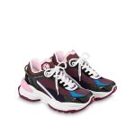Louis Vuitton LV Run 55 Sneaker Monogram Flower Bordeaux Red 1A9H59 - Image 3