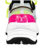 Louis Vuitton LV Run 55 Sneaker Monogram Flower Bordeaux Yellow 1a9h4t - Image 6