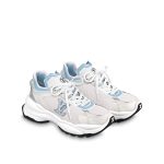 Louis Vuitton LV Run 55 Sneaker Monogram Flowers Blue 1ABVIR - Image 4