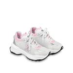 Louis Vuitton LV Run 55 Sneaker Monogram Flowers Pink 1ABVI8 - Image 3