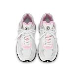 Louis Vuitton LV Run 55 Sneaker Monogram Flowers Pink 1ABVI8 - Image 4