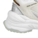 Louis Vuitton LV Run 55 Sneaker Monogram Flowers Silver 1AAVGI - Image 3