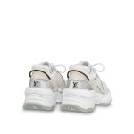 Louis Vuitton LV Run 55 Sneaker Monogram Flowers Silver 1AAVGI - Image 6