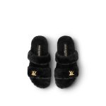 Louis Vuitton Flight Mode LV Sunset Comfort Flat Mule Black 1AC716 - Image 6