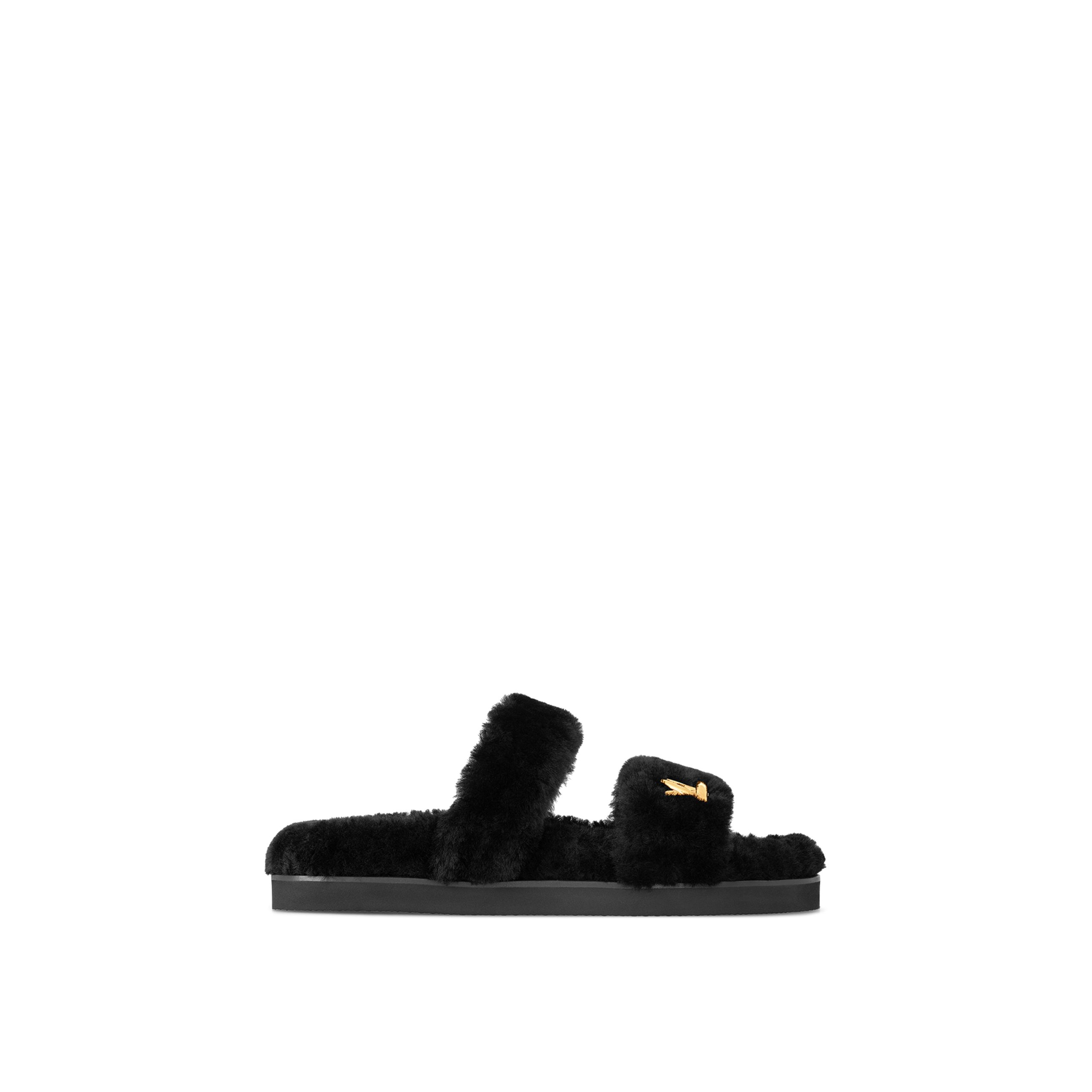 louis-vuitton-lv-sunset-comfort-flat-mule-shoes-AQ6H1ASH02_PM2_Front_20view.jpg Louis Vuitton Flight Mode LV Sunset Comfort Flat Mule Black 1AC716 - Image 1