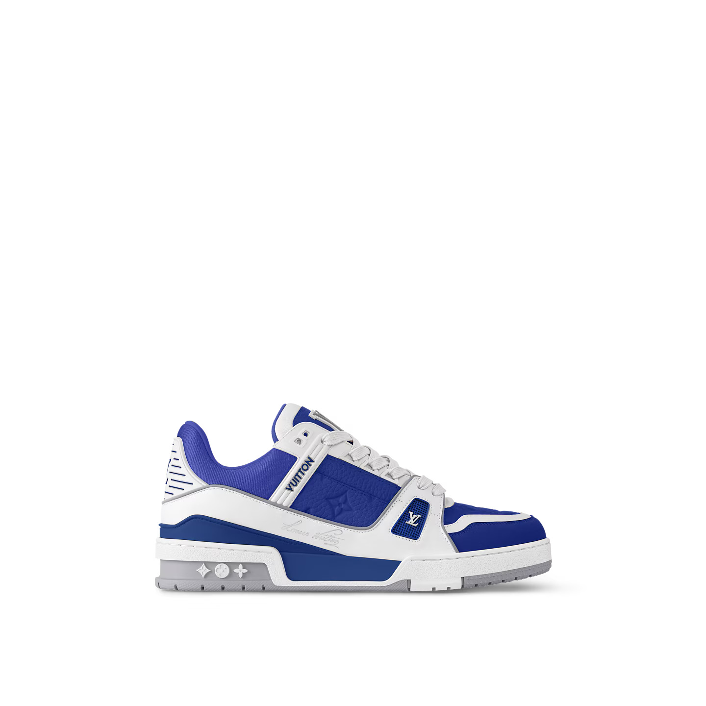 louis-vuitton-lv-trainer-sneaker-BS9U1PLV20_PM2_Front-view.jpg Louis Vuitton 1ADHS2 LV Trainer Sneaker Gaston Blue - Image 1