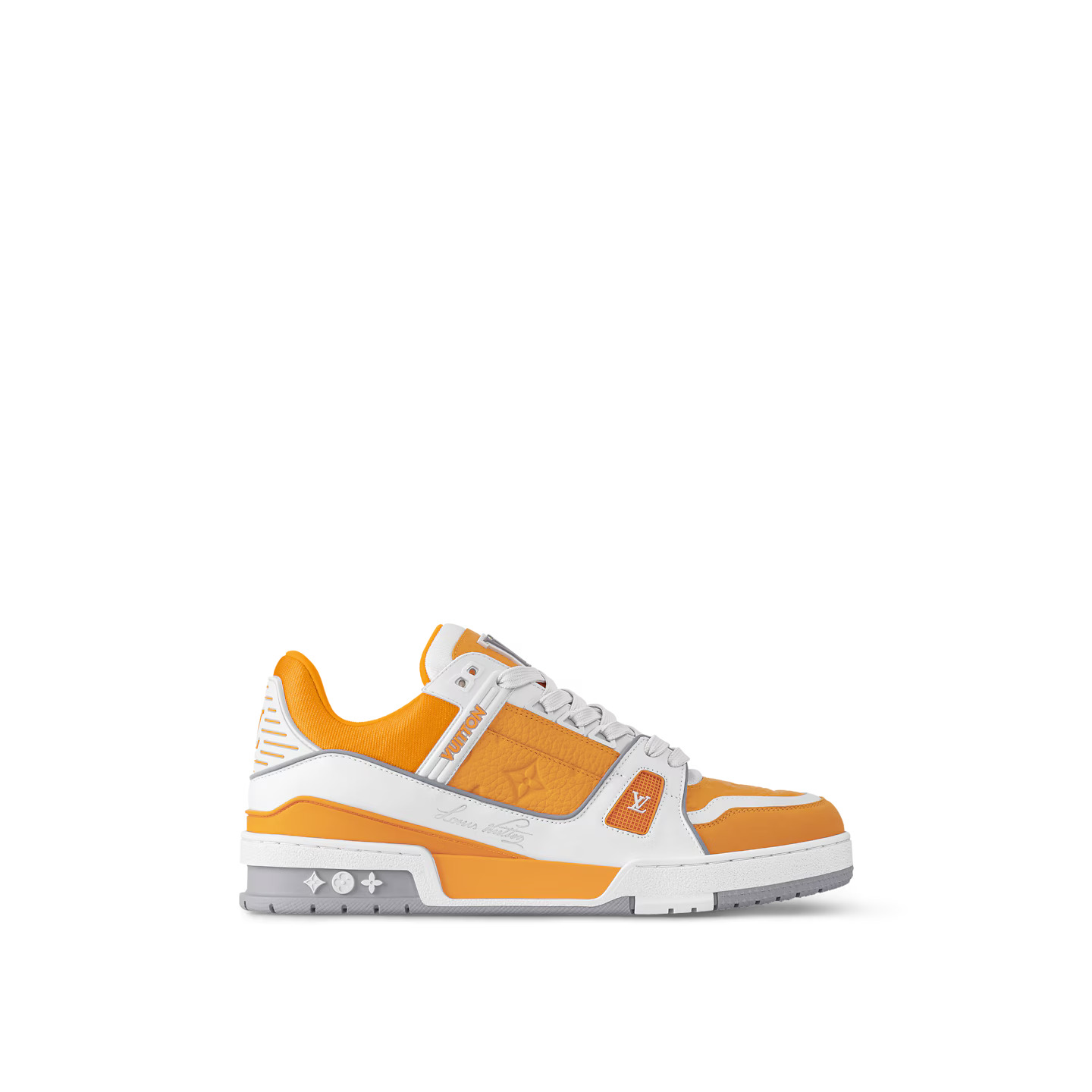 louis-vuitton-lv-trainer-sneaker-BS9U1PLV52_PM2_Front-view.jpg Louis Vuitton 1ADHSM LV Trainer Sneaker Safran Yellow - Image 1