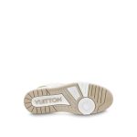 Louis Vuitton LV Trainer Sneaker Velcro strap Monogram denim Beige 1A9ZC0 - Image 3