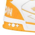 Louis Vuitton LV Trainer Sneaker Velcro strap Monogram denim Yellow 1A9ZD4 - Image 6