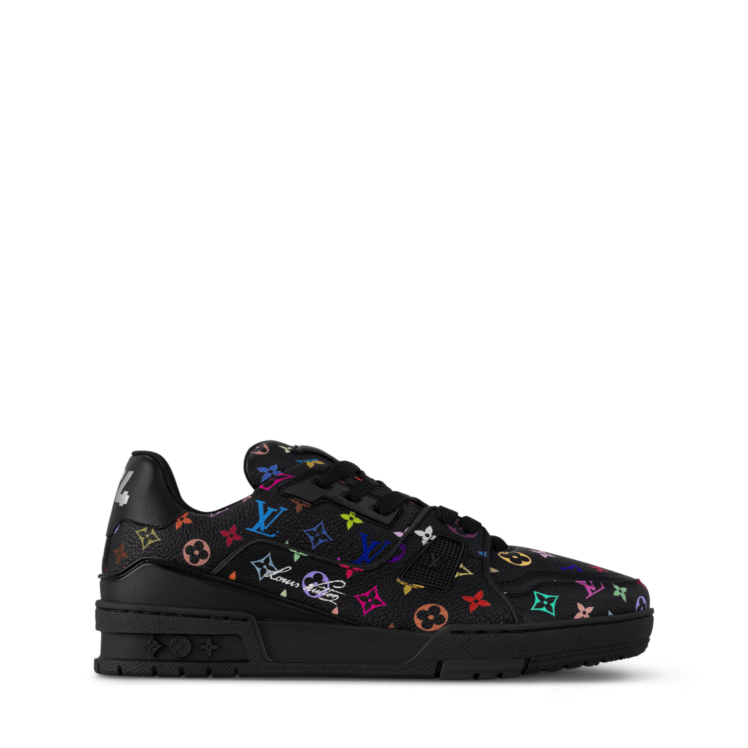 louis-vuitton-lv-x-tm-lv-trainer-sneaker-BVU04BTM02_PM1_Side-view.jpg Louis Vuitton 1AJQCS LV x TM – LV Trainer Sneaker Black - Image 1