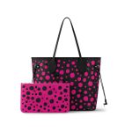 Louis Vuitton LV x YK Neverfull MM M46419 Noir Fuchsia - Image 7