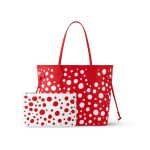 Louis Vuitton LV x YK Neverfull MM M46422 Rouge Blanc - Image 8