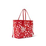 Louis Vuitton LV x YK Neverfull MM M46422 Rouge Blanc - Image 4