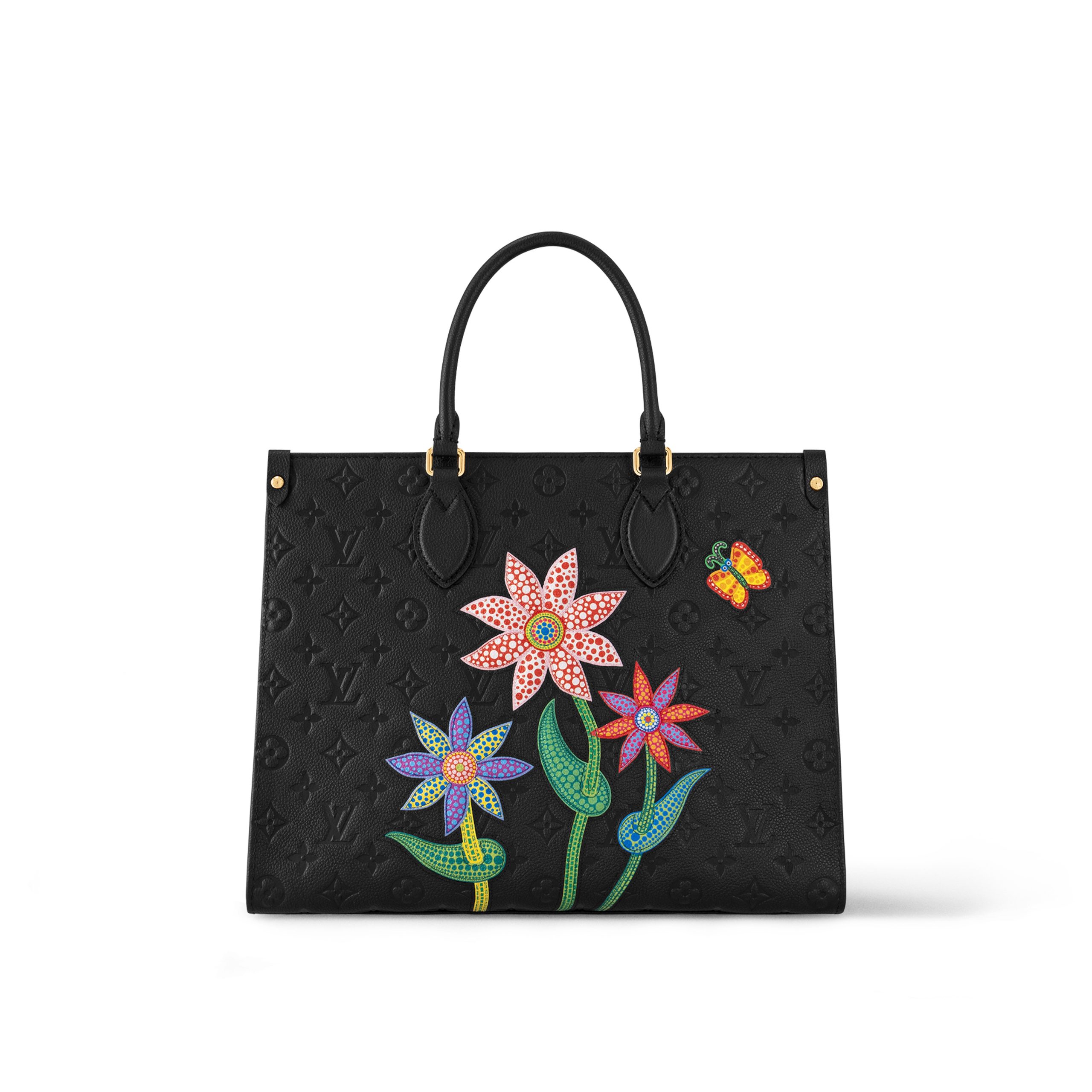 louis-vuitton-lv-x-yk-onthego-mm-monogram-empreinte-leather-handbags-M46416_PM2_Front_20view.jpg Louis Vuitton LV x YK OnTheGo MM M46416 Black - Image 1