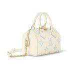 Louis Vuitton M46883 Speedy Bandoulière 20 Bicolor Monogram Empreinte Leather Blue - Image 3