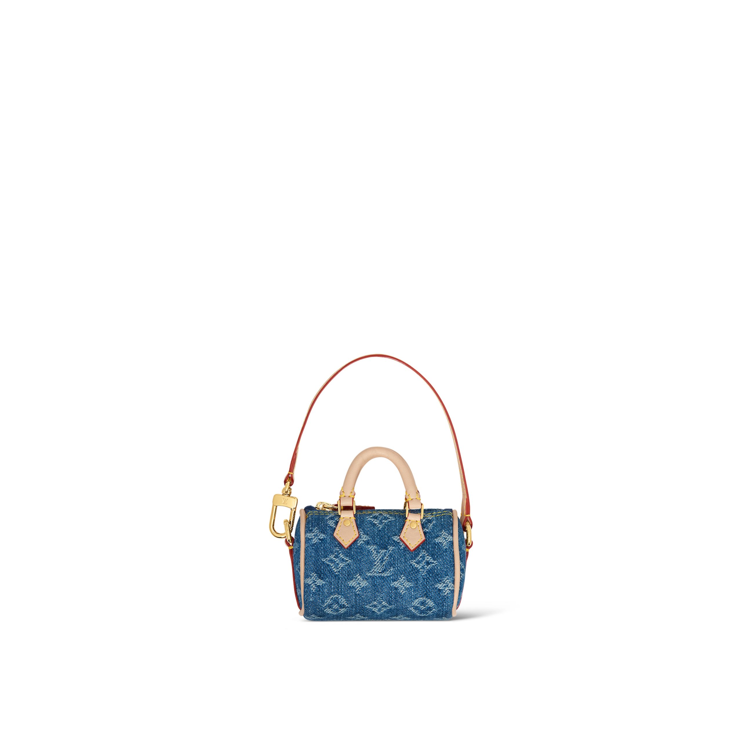 louis-vuitton-micro-speedy-bag-charm-s00-key-holders-and-bag-charms-M01701_PM2_Front_20view.jpg Louis Vuitton M01701 Micro Speedy Bag Charm Denim Blue - Image 1