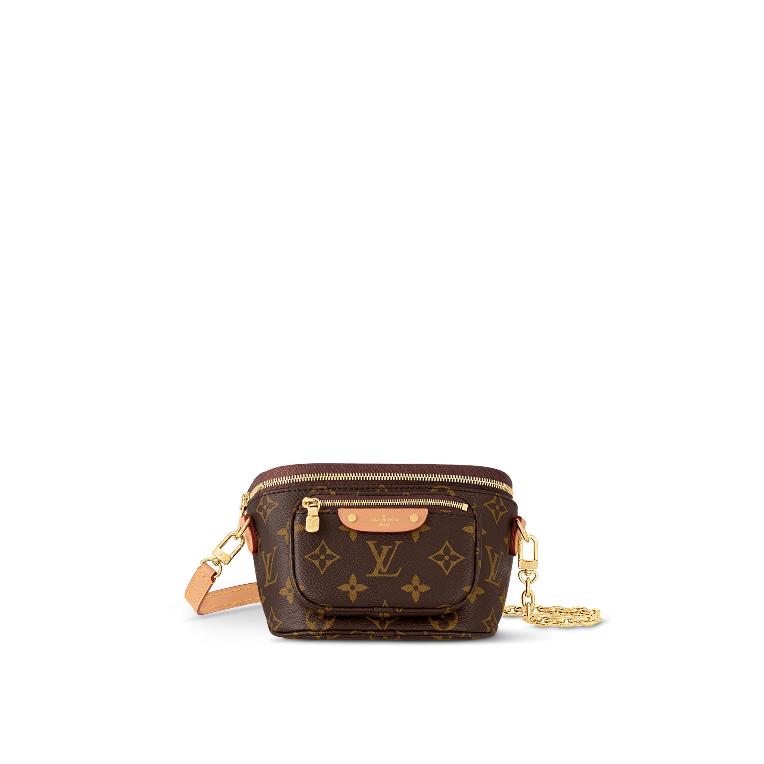 louis-vuitton-mini-bumbag-monogram-small-leather-goods-M82335_PM2_Front_20view.jpg Louis Vuitton M82335 Mini Bumbag - Image 1