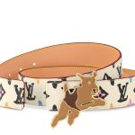 Louis Vuitton X Tyler M8650T Monogram Craggy 40mm Reversible Belt Cream - Image 3
