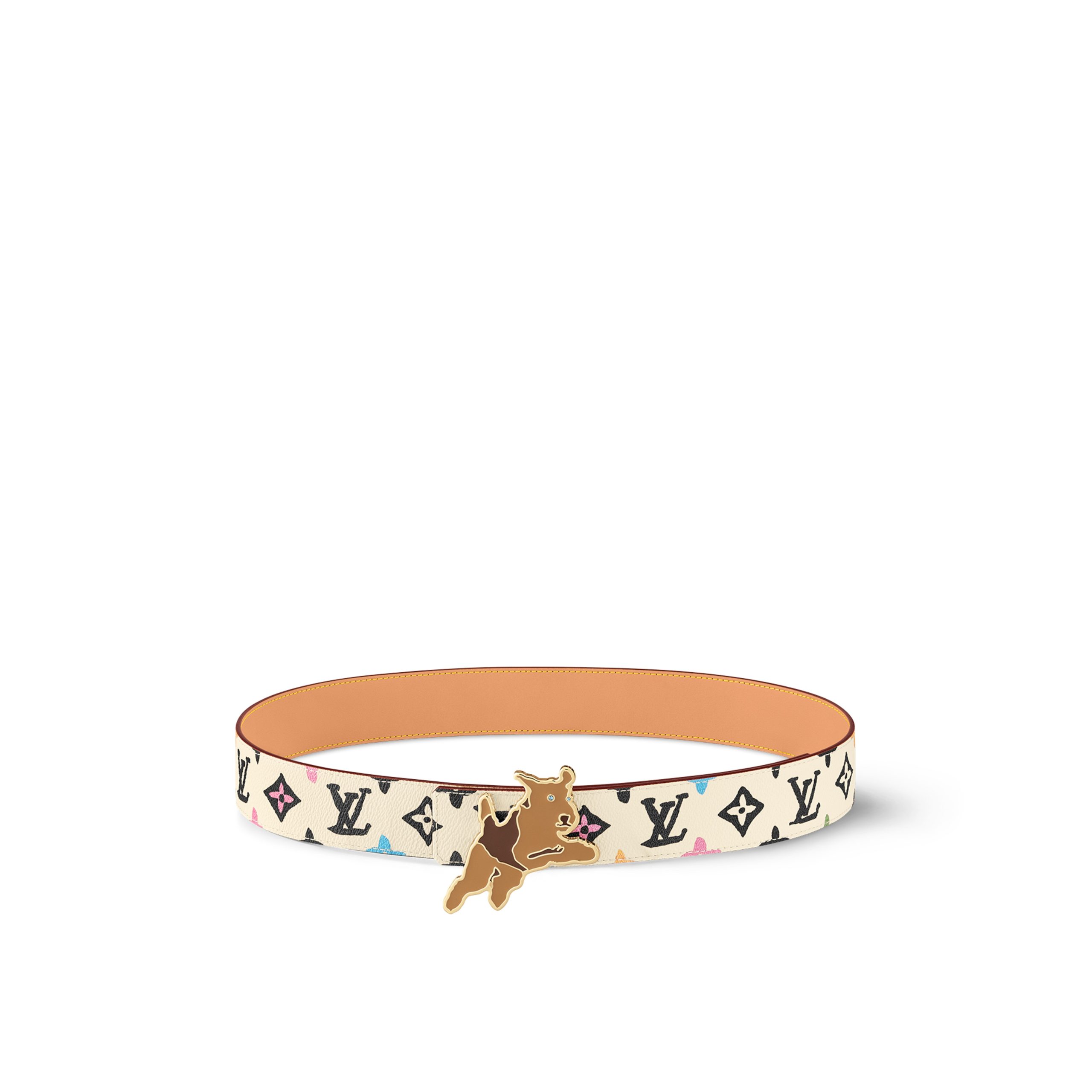 louis-vuitton-monogram-craggy-40mm-reversible-belt-M8650T_PM2_Front_20view.jpg Louis Vuitton X Tyler M8650T Monogram Craggy 40mm Reversible Belt Cream - Image 1