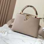 Louis Vuitton N82068 Capucines BB Steeple Gray - Image 11