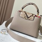 Louis Vuitton N82068 Capucines BB Steeple Gray - Image 13