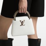 Louis Vuitton N98477 Capucines Mini Python Snow White - Image 3
