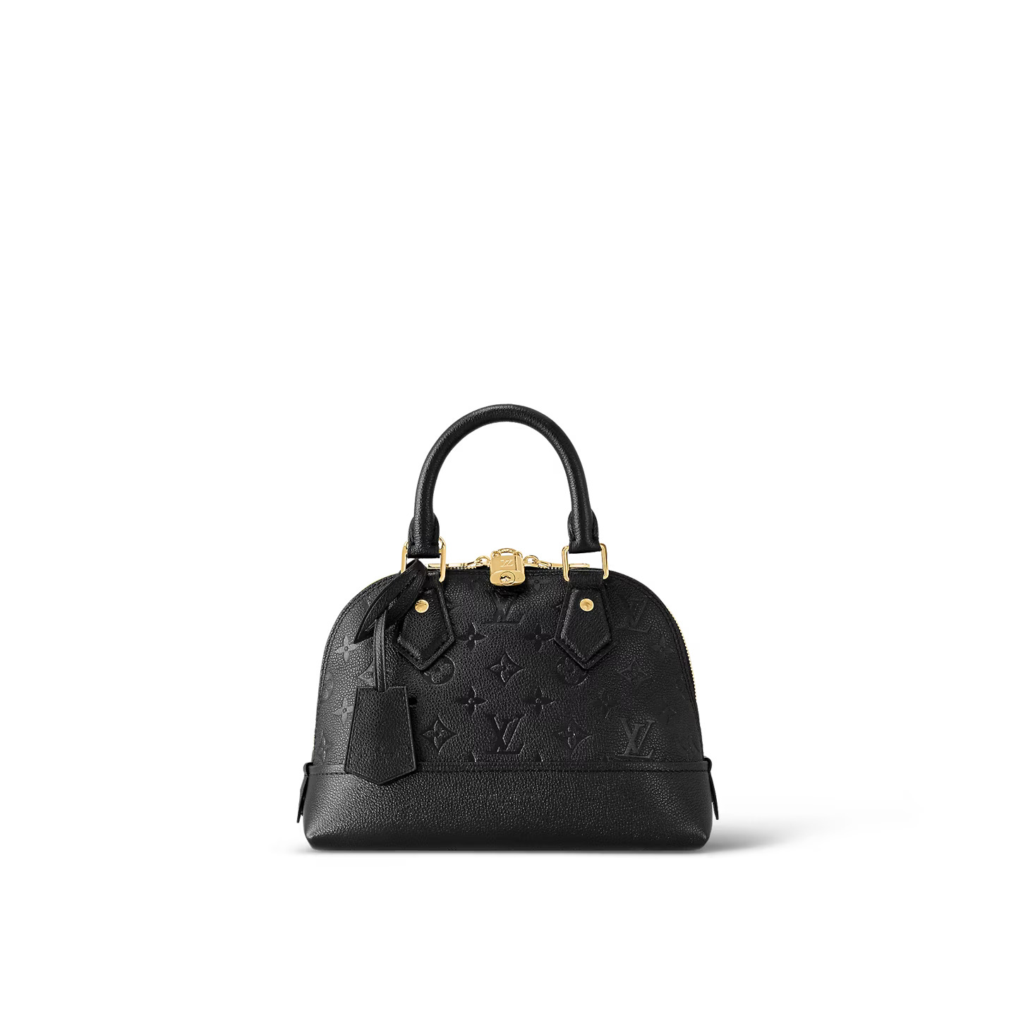 louis-vuitton-neo-alma-bb-monogram-empreinte-leather-handbags-M44829_PM2_Front-view.jpg Louis Vuitton Black M44829 Neo Alma BB - Image 1