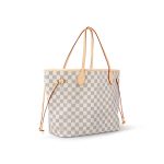 Louis Vuitton N40604 Neverfull MM Rose Ballerine Damier Azur Canvas - Image 3