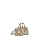 Louis Vuitton M23641 OnTheGo East West Dove/Cream Bicolor Monogram Empreinte Leather - Image 4